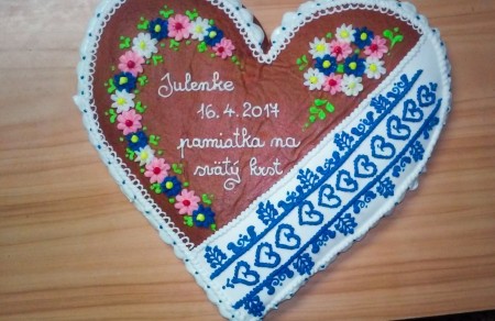 Srdce s myjavskou čipkou